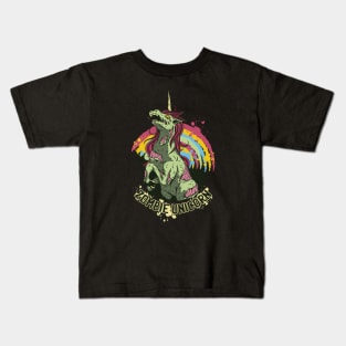 Zombie unicorn Kids T-Shirt